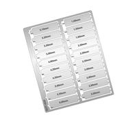 Limtula 20pcs Metal Flat Bottomed Hole Maker with Punching Tool for Professional Miniature Builders and School Project Metal Model Hole Puncher Tool Set