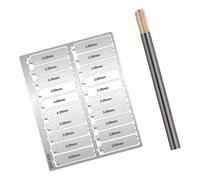 Limtula 20pcs Metal Flat Bottomed Hole Maker with Punching Tool for Professional Miniature Builders and School Project Metal Model Hole Puncher Tool Set