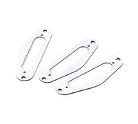 Limtula 3 Pcs Single Coil Pickup Mounting Ring White Pearl Pickup Surround Plate Mounting Ring for Electric Guitar