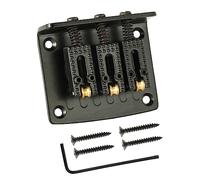 Limtula 3 String Guitar Bridge, Guitar Bridge Replacement Parts with Four Mounting Screws & Wrench for Cigarbox Electric Guitar
