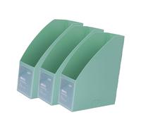Limtula 3Pcs File Magazine Rack Stackable Magazine Rack Storage Box Space Saving Document Organizers Storage Box For Office Office Supplies