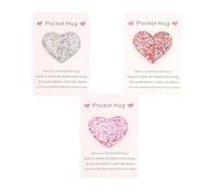 Limtula 3Pcs Stylish Pocket Hug Keepsakes Positive Good Luck Long Distances Relationship Valentines Mother Day