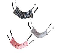 Limtula 3Pieces Adjustable Cage Hanging Bed Soft Swing Mat Hammock Bed for Kittens and Adult Cats Resting and Sleep Use Pet Swing for Cage Hanging