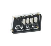 Limtula 4 in 1 3.5 Mm Selector, Four Button Source Router with Type-C Power Input, Clear Acrylic Circuit Design for Desk Headphone or Amplifier Use
