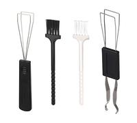 Limtula 4pcs Kit Keycap Puller Remover Keycaps Removal Tool with Brushs for Mechanical Keyboard and Electronic Devices