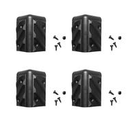 Limtula 4Pcs Loudspeaker Corners Right Angled Rounded Protector Guitar Amplifier Stage Cabinets Accessories Replacement Black Multicolor Loudspeaker Accessories