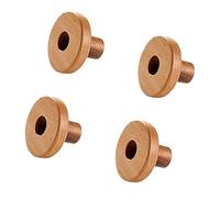 Limtula 4pcs Natural Sturdy Wood Cabinet Pulls Florals, Short Sandwich