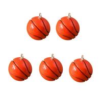 Limtula 5 Count Football Charm Jewelry Making Necklace Pendant Resin Texture for and Handmade Craft Accessories Outdoor Sports Keychain Accessory