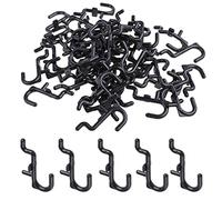 Limtula 50 Pcs/100 Pcs Heavy Duty J Shape Peg Hook Pegboard Hook for Peg Board Tool Organizer Home Hardware Board Hooks Accessories Pegboard Bins Organizer for Tools Craft Room Garage