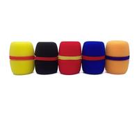 Limtula 5Pcs Replacement Microphone Sponge Covers Thickened Mic Proof Covers Foam Mic Filter for Studio Interviews Karaok Musician Microphone Accessory
