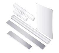 Limtula 6 Pcs Clay Cutter Roller Acrylic Sheet Set Clay Wax Pottery Tools Sculpture Ceramic Modeling Tools for Art Roller Pin Set with Acrylic Sheet Cutter