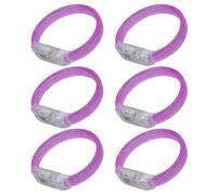 Limtula 6pcs Colorful Light Up Party Glowing Bracelets Stylish LED Wristbands Birthday Party Wrist Bands Ornament Glowing Bracelets