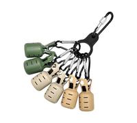 Limtula 6Pcs Squid Jigs Baits Protector with Carabiner | Portable Squid Jigs Baits Protector with Carabiner for Fishing Lures Baits Hook Tackle Fishing Accessories