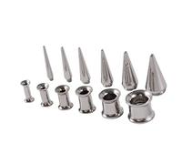 Limtula 6Pieces Ear Stretching Kit 3-10mm Ear Gauges Expander Set Body Piercing Jewelry Taper Screw Fit Tunnel Plug Tool Gauge Stretching Stainless Steel