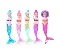 Limtula 7'' Mermaids Doll Toys for Toddler Bathtub Toys Creative LED Light Designs Children Toy for Kids Girls 3 Year Old