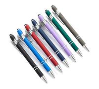 Limtula 7Pcs 2 In 1 Ballpoint Pens With Tips Retractable Touch Screens Point Point Pen Black Writing Pen