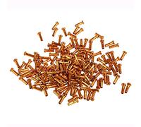 Limtula 8 Color 60 Pcs Cable End Crimps, Bike Cable End Caps, Metal Road Mountain Bikes Brake Tips Shifter, 60Pcs for Each Color Wheel Spoke Nipples Bicycle Nipples Bike Spoke Nipple Bicycle Cap