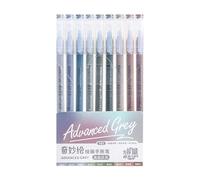 Limtula 9 Color Multicolored Gel Pen Assorted Color Journaling Pen Needle Tip for Writing Noting Coloring Gel Set Multicolor Set Portable