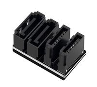 Limtula 90/180 Degree Angled Double-deck 6GB 7Pin Female To 7Pin Male Adapter For Desktops Mainboard Motherboard