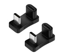 Limtula 90/180 Degree U-shaped USB 3.1 Type C Male to Female Adapter 4K60HZ 10Gbps Fast Charging USB C Charging Converters Connectors