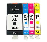 Limtula 934XL 935XL Cartridge Replacement for Officejet 6812 | Smart Compatible Cartridge Replacement for Officejet 6220 4Pack Combo