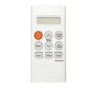 Limtula AC Remote Control Replacement with LCD Display | English Buttons, Temperature Fan Timer Sleep Functions, White Handheld Unit for Bedroom Living Room Use