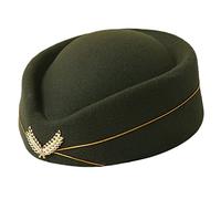 Limtula Air Hostesses Hat Stewardess Hat Party Hats, Army Green