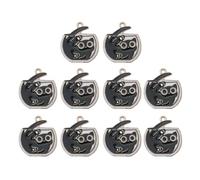 Limtula Alloy Pendant Charm Set, 10 Matching Black and Gold Charms with Top Loop for Jewelry and Keychain Use Pendant Charms Jewelry Making Black Finish Alloy Pendants Charm Set for Bracelets