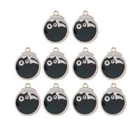 Limtula Alloy Pendant Charm Set, 10 Matching Black and Gold Charms with Top Loop for Jewelry and Keychain Use Pendant Charms Jewelry Making Black Finish Alloy Pendants Charm Set for Bracelets