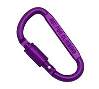 Limtula Aluminum Alloy D-Shape Buckle Rock Climbing Carabiners, Purple