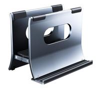 Limtula Aluminum Laptop Vertical Dock Stand Holder Gravitational Auto Designing for Laptop Bracket with Silicone Protector Laptop Holder