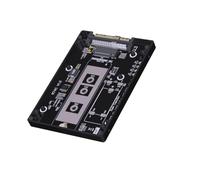 Limtula Aluminum NVMe to U.2 Adapter Enclosure, PCIe Converter Board with Consistent Power Module for SSD Upgrade Project Builds