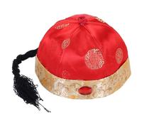 Limtula Ancient Chinese Royal Emperors Hat with Ponytail Oriental Hat Traditional Party Cosplay Stage Props Traditional Chinese for Kids Baby