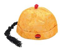 Limtula Ancient Chinese Royal Emperors Hat with Ponytail Oriental Hat Traditional Party Cosplay Stage Props Traditional Chinese for Kids Baby