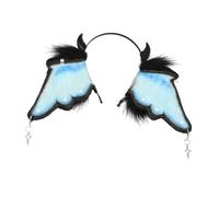 Limtula Anime Headband Bendable Devil Bat Ear Hairhoop Girl Halloween Dress Up Hairband Costume Masquerades Headwear Cosplay Animal Ear Hair Accessories