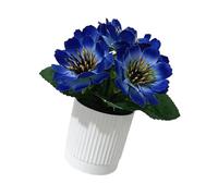Limtula Artificial Flower Set with Pots Faux Gerbera Artificial Flower Decor, Fake Gerberas Plant Potted for Offices, Party Decors Faux Gerbera Decor