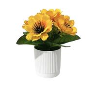 Limtula Artificial Flower Set with Pots Faux Gerbera Artificial Flower Decor, Fake Gerberas Plant Potted for Offices, Party Decors Faux Gerbera Decor