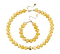 Limtula Beaded Jewelry Set, Matching Necklace Pair with Adjustable Chain for Vacation Dressing and Party Outfits Necklace Set Resin Bead Jewelry Adjustable Chain Coordinated Accessories Look