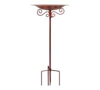 Limtula Bed Bird Bowl Stake, Decorative Garden Bowl, A