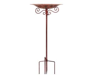 Limtula Bed Bird Bowl Stake, Decorative Garden Bowl, A