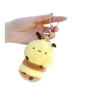 Limtula Bees Plush Keyring Soft Stuffed Animal Keychain Accessory Bag Decoration for Everyday Use Children Birthday Gift Bees Car Keyring Pendant