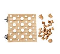 Limtula Bird Block Toy Cage Chewing Puzzle Block Molar Cork Birdcages Platform Budgies Entertainment Pecking Puzzle for Foraging