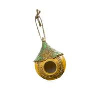 Limtula Bird Nesting House with Straightforward Rope-Suspension | Hangings Bird Houses Hand-painted, Waterproof Resin, for Outdoor Patio Yard Garden Decoration