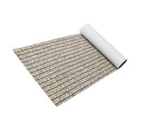 Limtula Boat Cabin Floor Mat Grooved Texture | Foam Boat Decking Sheet EVA Marine Roll for Fishing Walkways, Faux Teak Comfort Underfoot, Low Hassle Upkeep