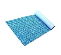 Limtula Boat Cabin Floor Mat Grooved Texture | Foam Boat Decking Sheet EVA Marine Roll for Fishing Walkways, Faux Teak Comfort Underfoot, Low Hassle Upkeep
