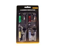 Limtula Bobbin Set with Clip-on Design for Multi-Rod Setups | Metal Clip Components & Flexible Connectors, Visible Movement Cues, for Stationary Sea Rod and Raft-Fishing Setups