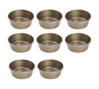 Limtula Burger Bun Baking Pans 8 Piece Carbon Steel Round Bread Forms