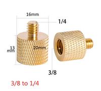 Limtula Camera Accessories Durable 1/4" Female to 3/8" Male Threaded Adapter 1/4 Inch to 3/8" Male Screw Adapter Supports Tripod