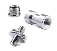 Limtula Camera Accessories Durable 1/4" Male to 1/4" Male Threaded Adapter 1/4 Inch Double Male Screw Adapter Supports Tripod