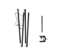 Limtula Camping Light Stand for Campsite Lighting, Aluminum Alloy with Two Hooks, Ground Stake, Table Clamp, Portable Picnic Fishing Gathering Set Camp Light Holder Picnic Gear